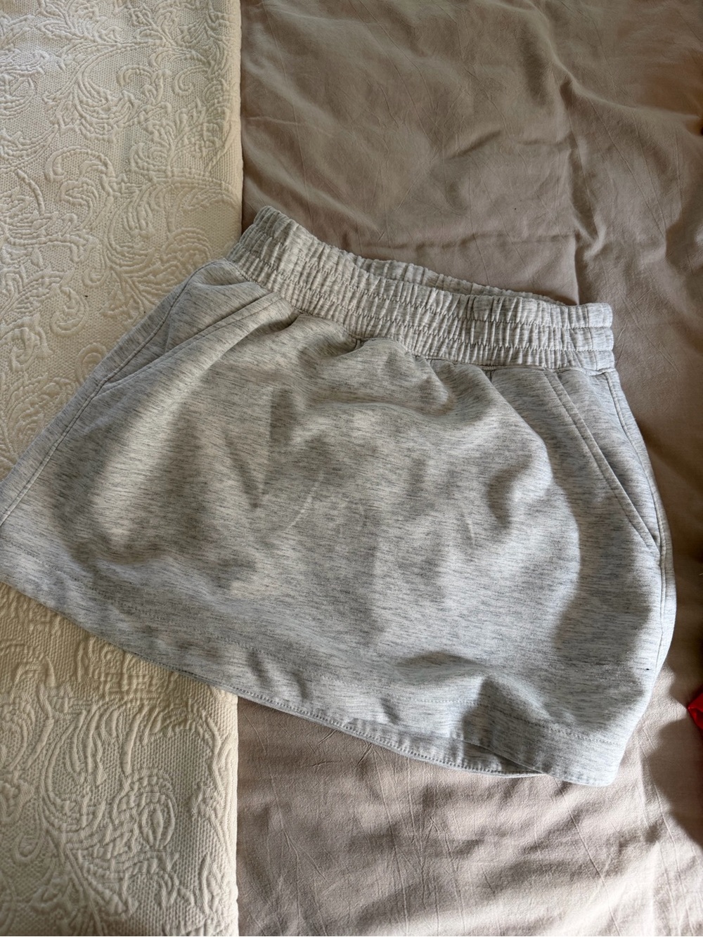 Yogalicious Light Gray Elastic Waist Skirt